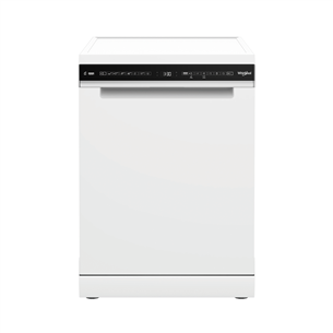 Whirlpool, 15 place settings, width 60 cm, white - Free standing dishwasher