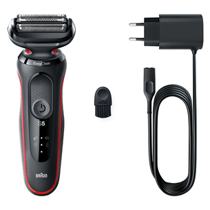 Braun Series 5, Wet & Dry, black/red - Shaver