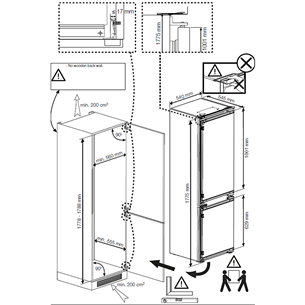 Beko, 275 L, height 178 cm - Built-in Refrigerator