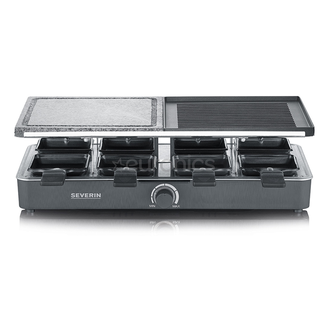 Severin, 1300 W, black - Raclette grill with grill-stone and grill plate