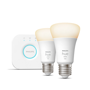 Philips Hue Starter Kit, Bridge, 2x E27, valge - Nutivalgusti stardikomplekt