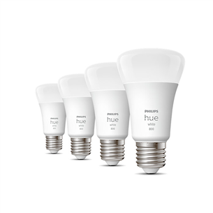 Philips Hue White, E27, valge, 4 tk - Nutivalgusti