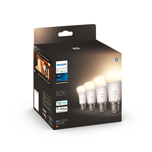 Philips Hue White, E27, valge, 4 tk - Nutivalgusti