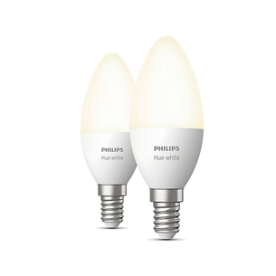 Philips Hue White, E14, pehme valge, 2 tk - Nutivalgusti 929003021102