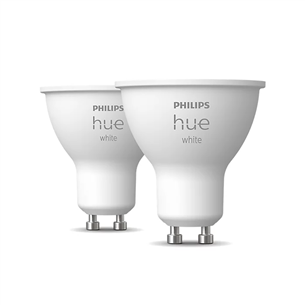 Philips Hue White, GU10, pehme valge, 2 tk - Nutivalgusti 929001953508