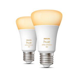 Philips Hue White Ambiance 800, E27, valge, 2 tk - Nutivalgusti