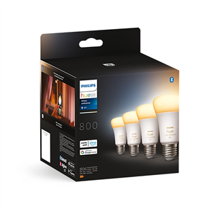 Philips Hue White Ambiance 800, E27, valge, 4 tk - Nutivalgusti