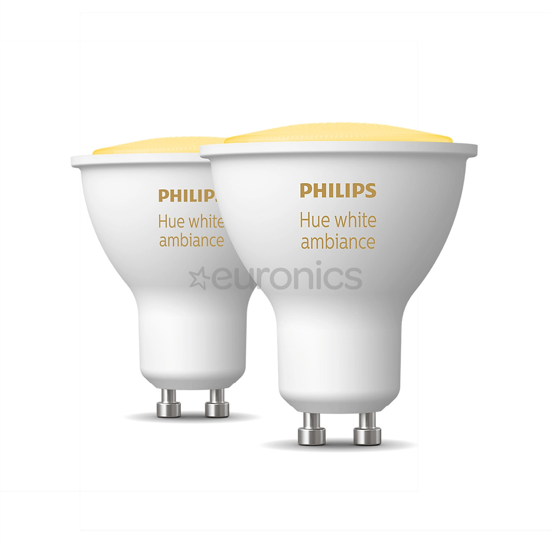 Philips Hue White Ambiance, GU10, white, 2 pcs - Smart light