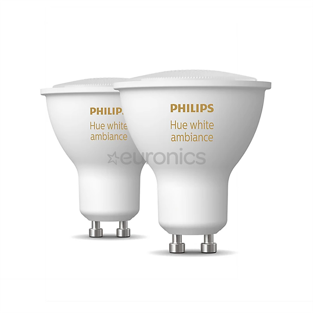 Philips Hue White Ambiance, GU10, white, 2 pcs - Smart light