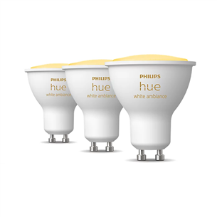 Philips Hue White Ambiance, GU10, white, 3 pcs - Smart light