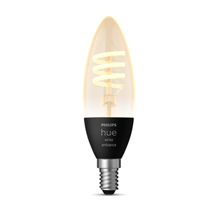 Philips Hue White Ambiance, E14, с нитью накаливания, белый - Умная лампа