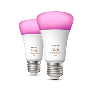 Philips Hue White and Color Ambiance 800, E27, color, 2 pcs - Smart light