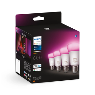 Philips Hue White and Color Ambiance 800, E27, värviline, 4 tk - Nutivalgusti