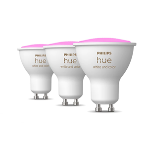 Philips Hue White and Color Ambiance, GU10, color, 3 pcs - Smart light 929001953115