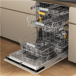 Whirlpool, 14 place settings, width 60 cm - Built-in dishwasher