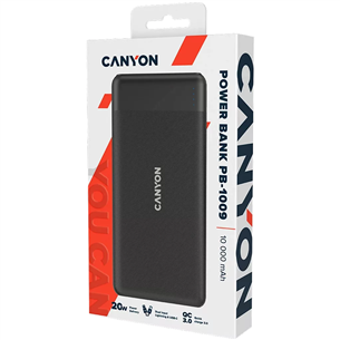 Canyon PB-1009, 10000 mAh, black - Power Bank