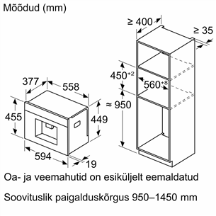 Bosch, Seeria 8, must - Integreeritav espressomasin