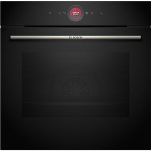 Bosch, Series 8, pyrolytic cleaning, 71 L, black - Built-in oven HBG7742B1S