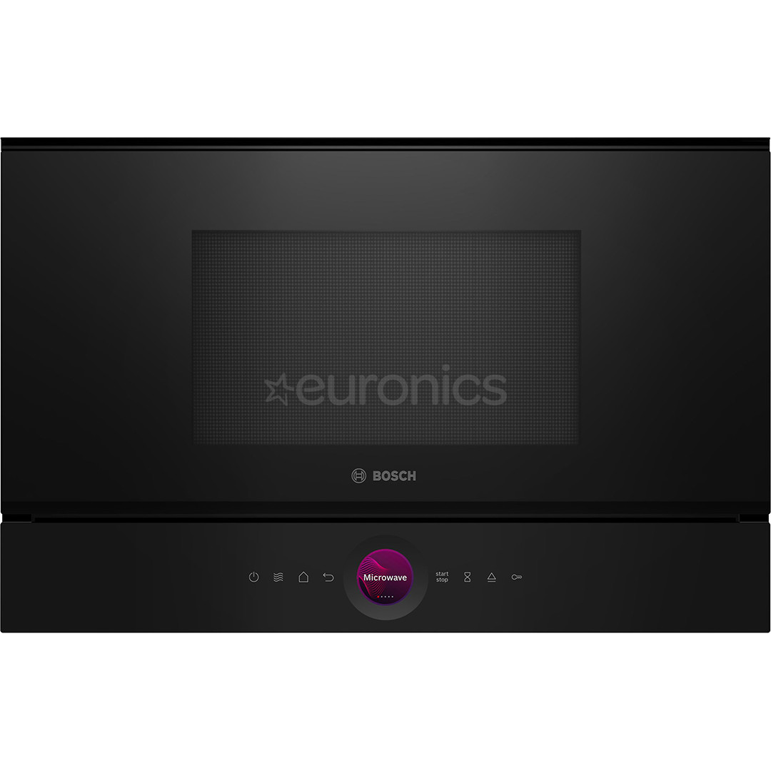 Bosch, Series 8, black - Built-in microwave oven