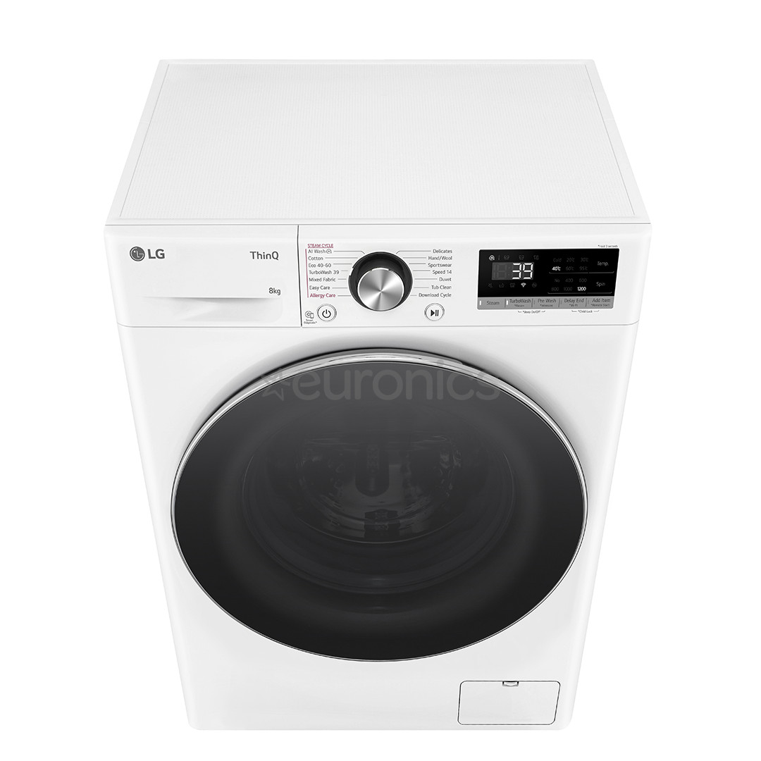 LG, TurboWash, 8 kg, depth 47,5 cm, 1200 rpm - Front load washing machine