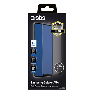 SBS Full Cover Glass Screen Protector, Samsung Galaxy A54 - Screen protector