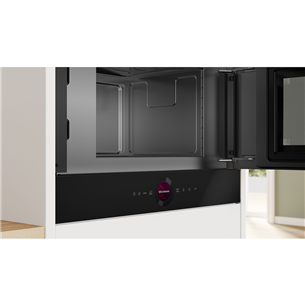 Bosch, Series 8, black - Built-in microwave oven