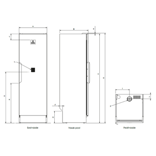 Electrolux Professional, 4 kg, silver - Drying Cabinet