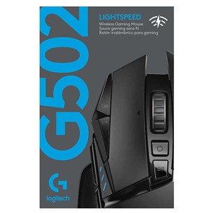 Logitech G502 LightSpeed, must - Juhtmevaba optiline hiir