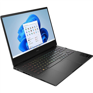 HP OMEN 16-xd0004no, 16,1'', FHD, 165 Гц, Ryzen 7, 16 ГБ, 1 ТБ, RTX 4060, SWE, черный - Ноутбук