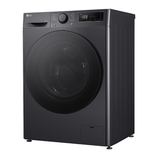 LG, 10 kg / 6 kg, sügavus 56,5 cm, 1400 p/min, must - Kuivatiga pesumasin