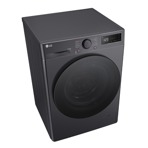 LG, 10 kg / 6 kg, depth 56,5 cm, 1400 rpm, black - Washer-dryer combo