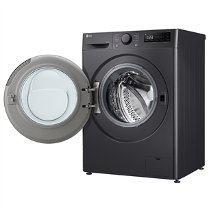 LG, 10 kg / 6 kg, depth 56,5 cm, 1400 rpm, black - Washer-dryer combo