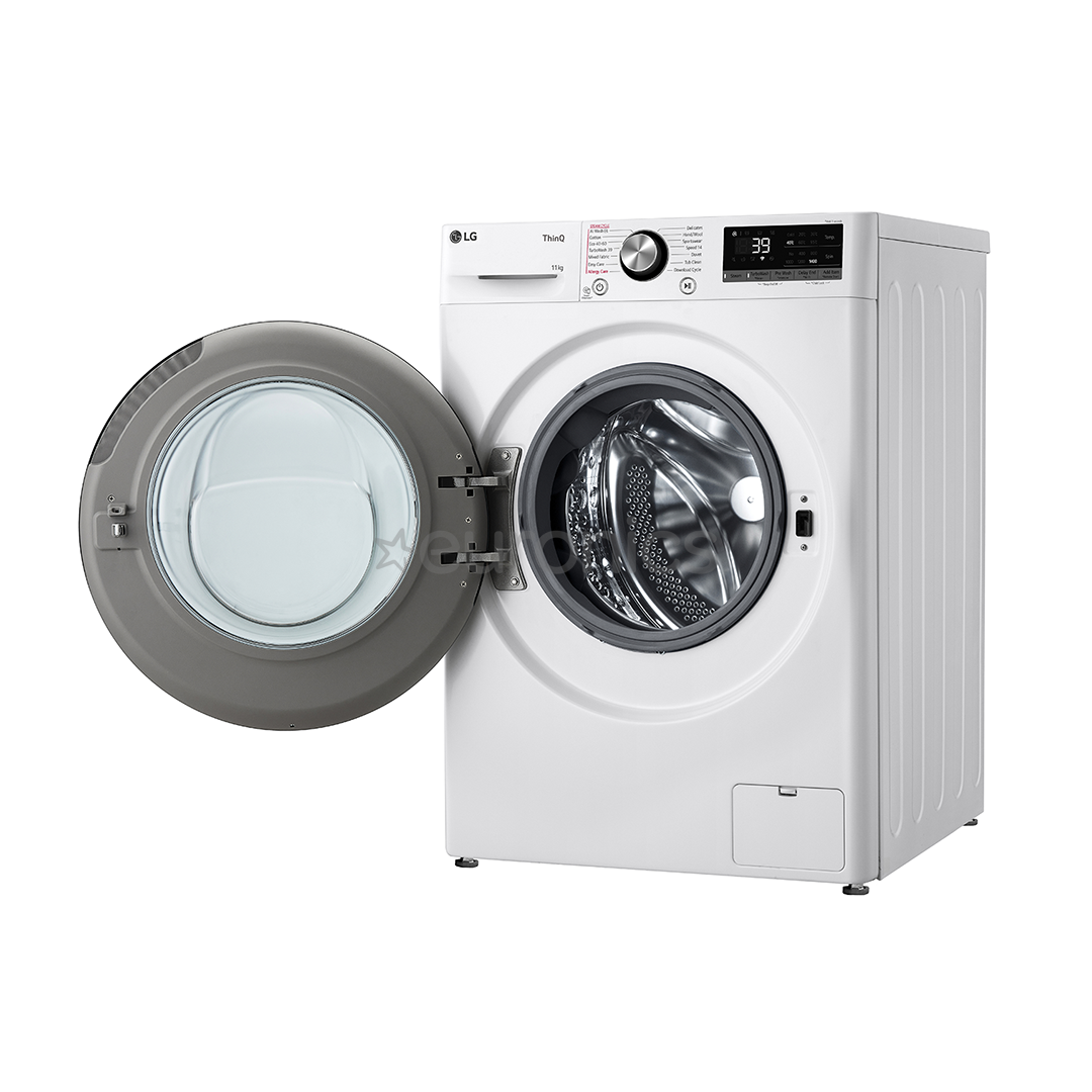LG, 11 kg, sügavus 56,5 cm, 1400 p/min - Eestlaetav pesumasin