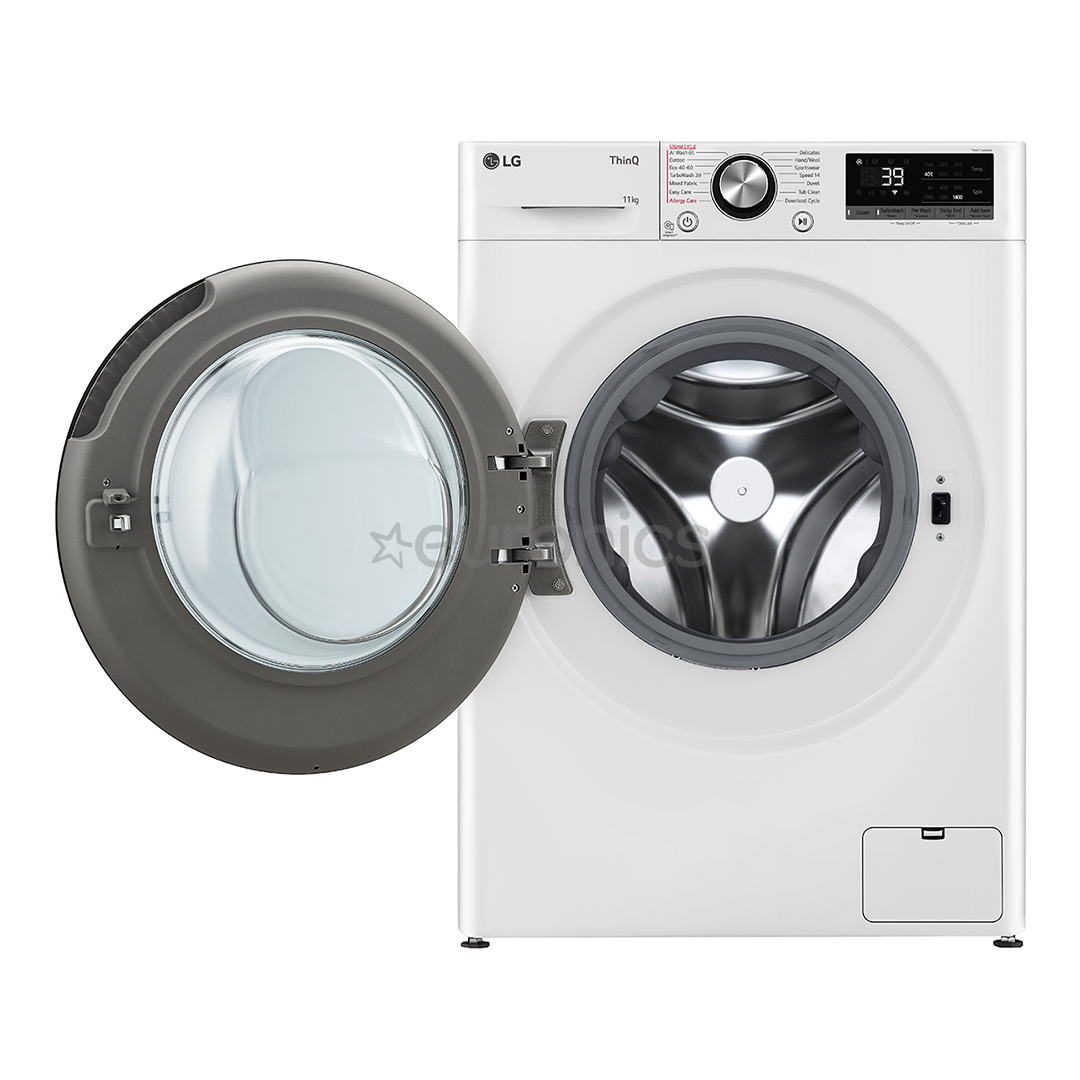 LG, 11 kg, sügavus 56,5 cm, 1400 p/min - Eestlaetav pesumasin