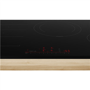 Bosch Seeria 6, laius 80,2 cm, raamita, must - Integreeritav induktsioonpliidiplaat