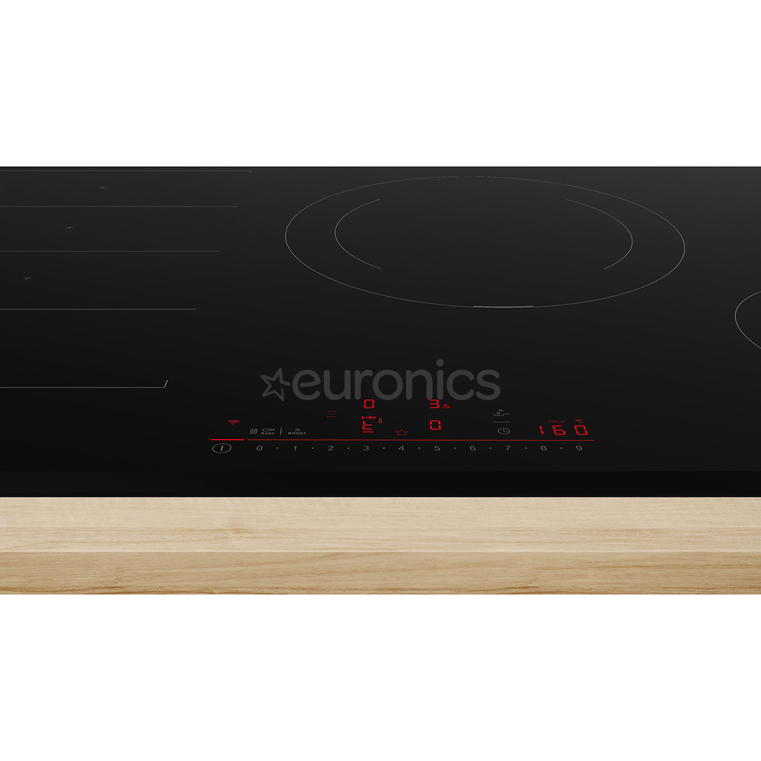 Bosch Seeria 6, laius 80,2 cm, raamita, must - Integreeritav induktsioonpliidiplaat