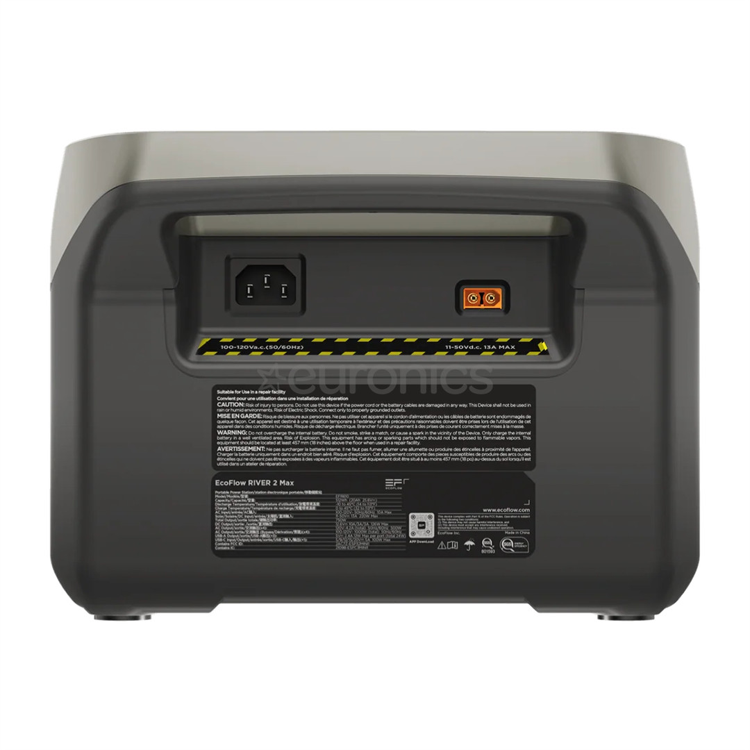 EcoFlow RIVER 2 Max 512 Wh - Kaasaskantav akujaam / akupank