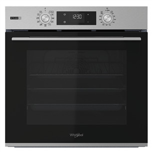 Whirlpool, 71 L, hüdrolüütiline puhastus, roostevaba teras - Integreeritav ahi OMSK58HU1SX