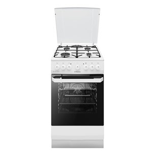 Hansa, 62 L, width 50 cm, white - Gas cooker with electric oven