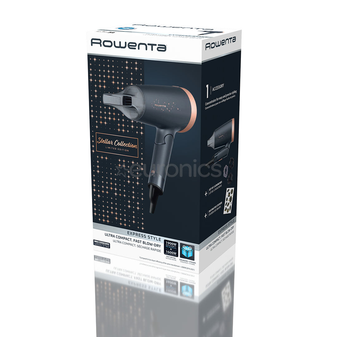 Rowenta Express Style Stellar, 1900 Effiwatts, black - Hair dryer