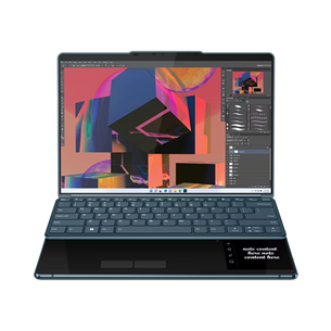 Lenovo Yoga Book 9 13IRU8, 13,3'', 2.8K, OLED, puutetundlik, i7, 16 GB, 1 TB, ENG, türkiissinine - Sülearvuti