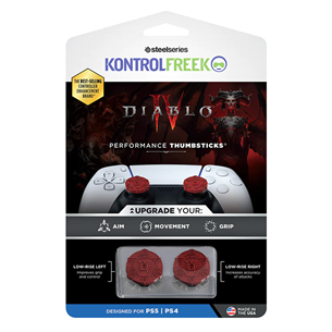 KontrolFreek Diablo IV, PS4, PS5, 2 tk, punane - Nupud