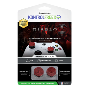 KontrolFreek Diablo IV, Xbox One/ Xbox Series X/S, 2 шт., красный - Накладки на стики 2901-XBX
