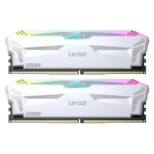 Lexar Ares, 32 GB (2x 16 GB), DDR5, 6400 MHz, RGB, valge - RAM mälu LD5EU016G-R6400GDWA