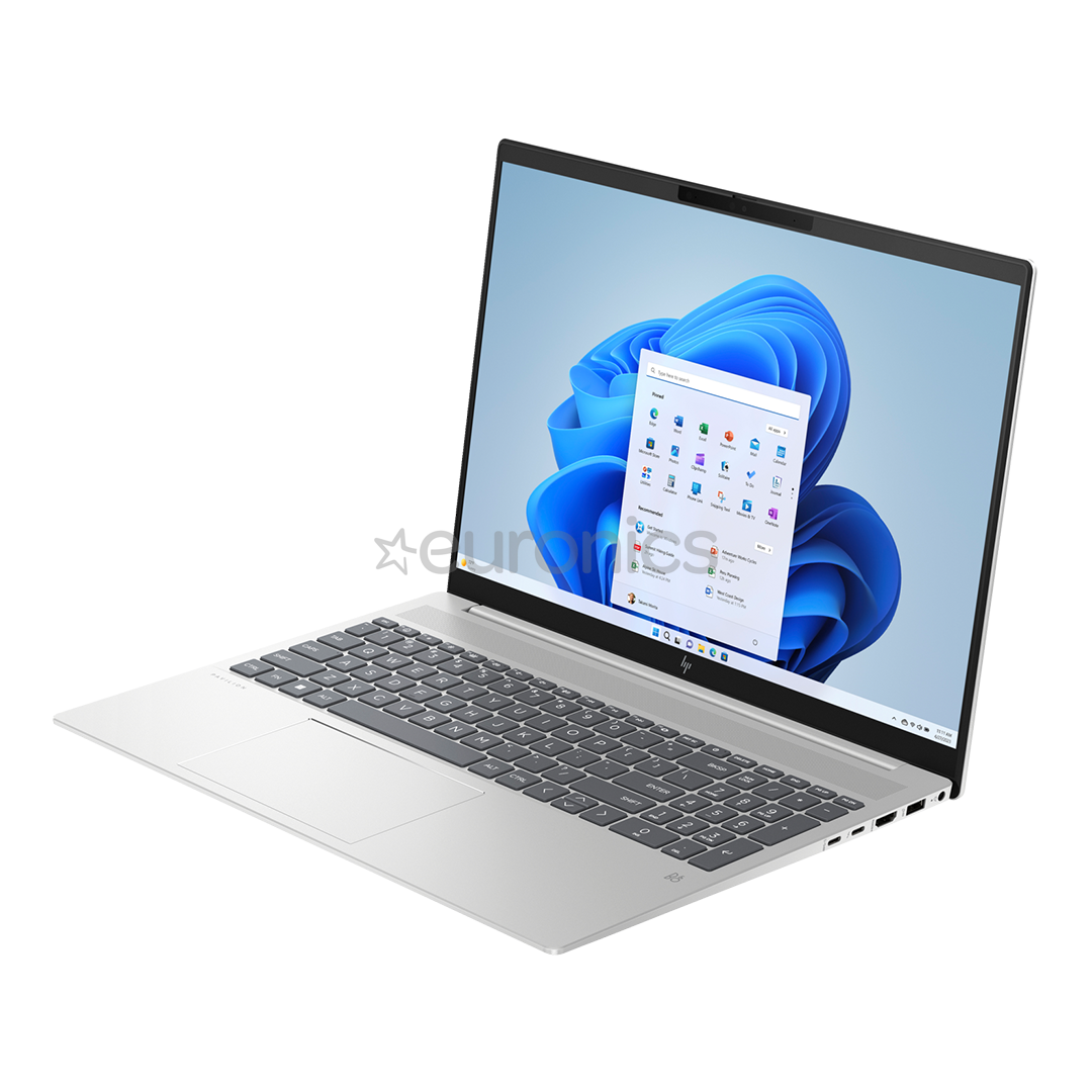 HP Pavilion Plus 16-ab0011no, 16'', i7, 16 GB, 1 TB, RTX 3050, SWE, hõbe - Sülearvuti