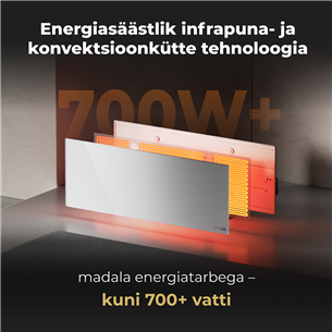 Aeno, 700+ W, valge - Premium Eco Smart kütteseade