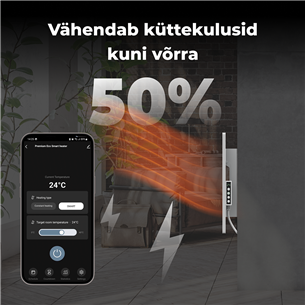 Aeno, 700+ W, valge - Premium Eco Smart kütteseade