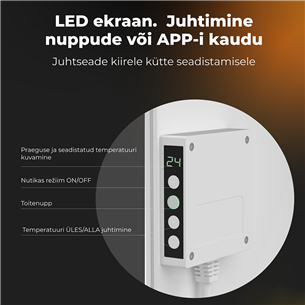 Aeno, 700+ W, valge - Premium Eco Smart kütteseade