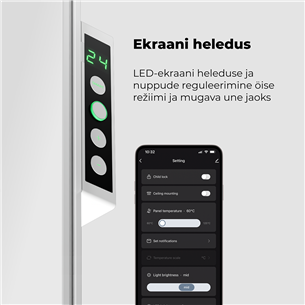 Aeno, 700+ W, valge - Premium Eco Smart kütteseade