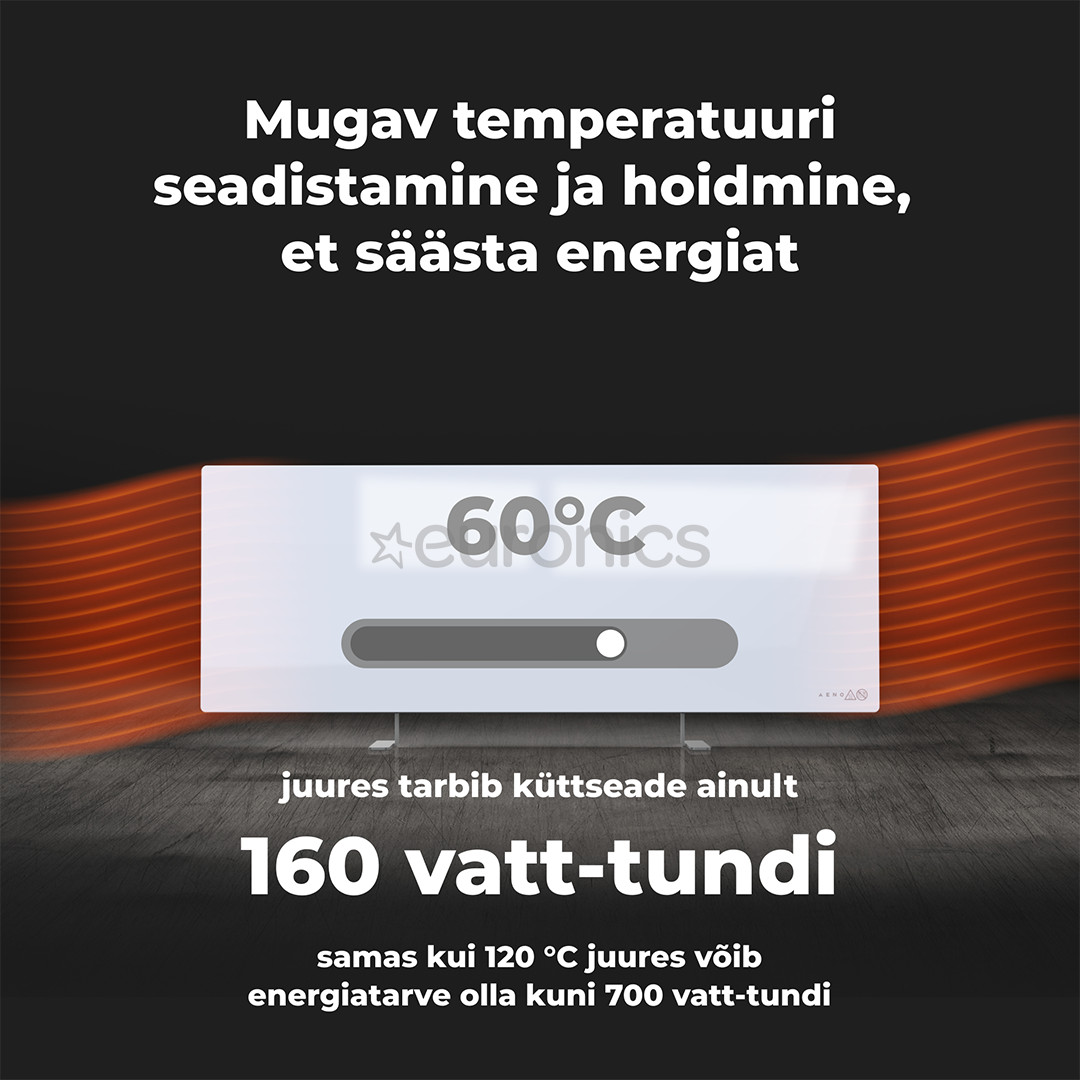 Aeno, 700+ W, valge - Premium Eco Smart kütteseade